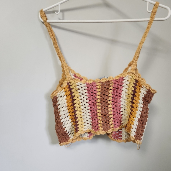 Striped Crochet Top - Picture 2 of 3